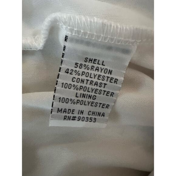 Kings Road White Embroidered Strapless Wide Leg Jumpsuit Bridal Sophistication - Picture 7 of 9